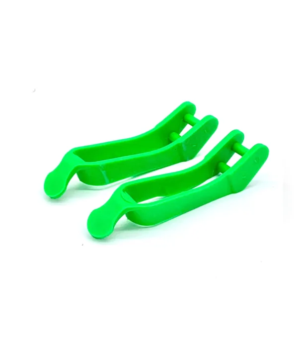 Custom Straps For Hockey Guards - Neon Green