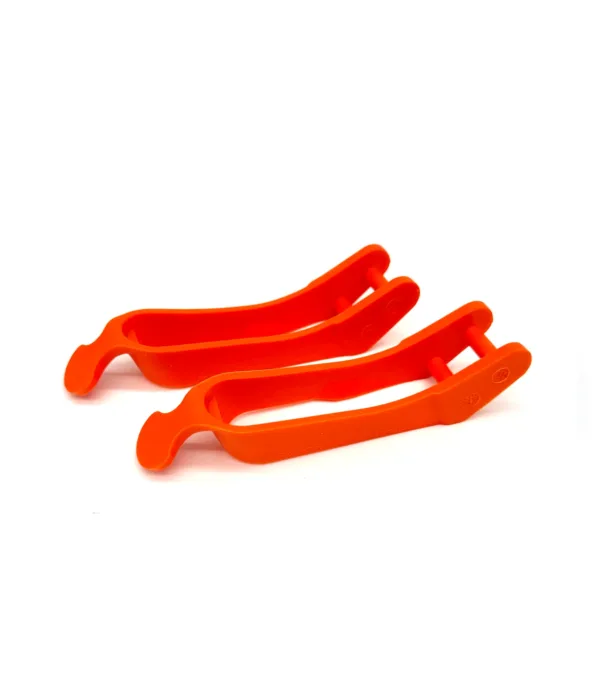 Custom Straps For Hockey Guards - Neon Orange